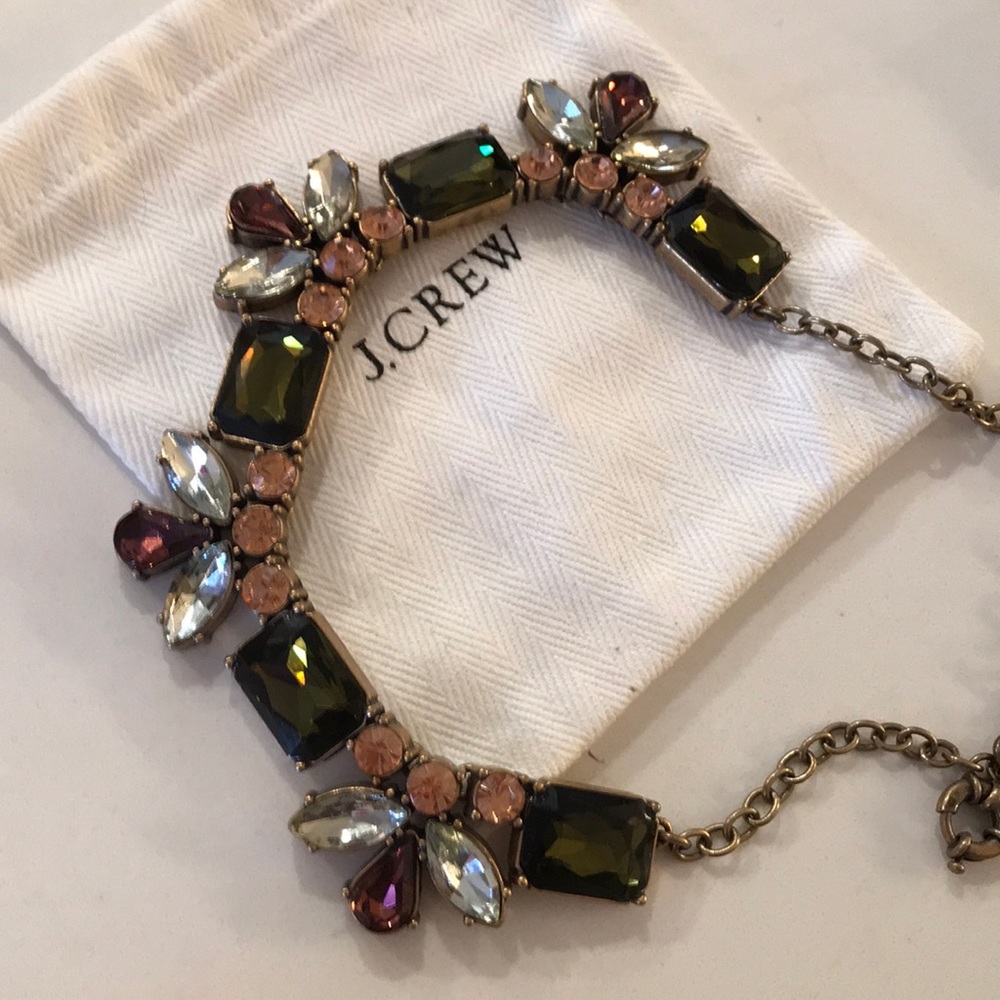 J. Crew Statement Necklace with bag. Authentic